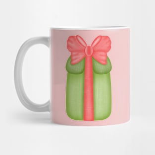 Cute green gift box Mug